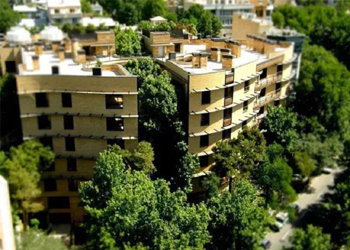 فن کویل سقفی توکار مدل اسلیم ساختمان مسکونی نیاوران