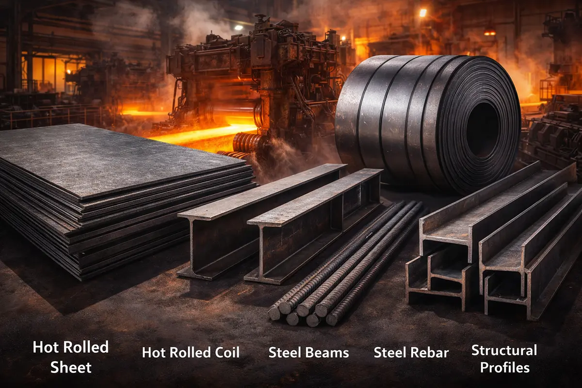 انواع محصولات نورد گرم