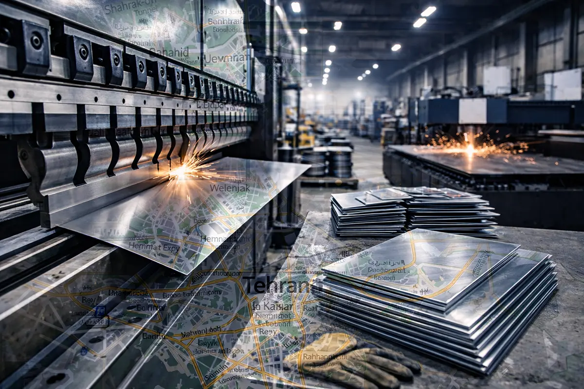 خدمات خم و برش ورق تهران